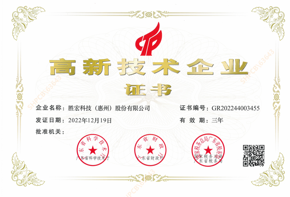 喜报！我司顺利通过“高新技术企业”认定