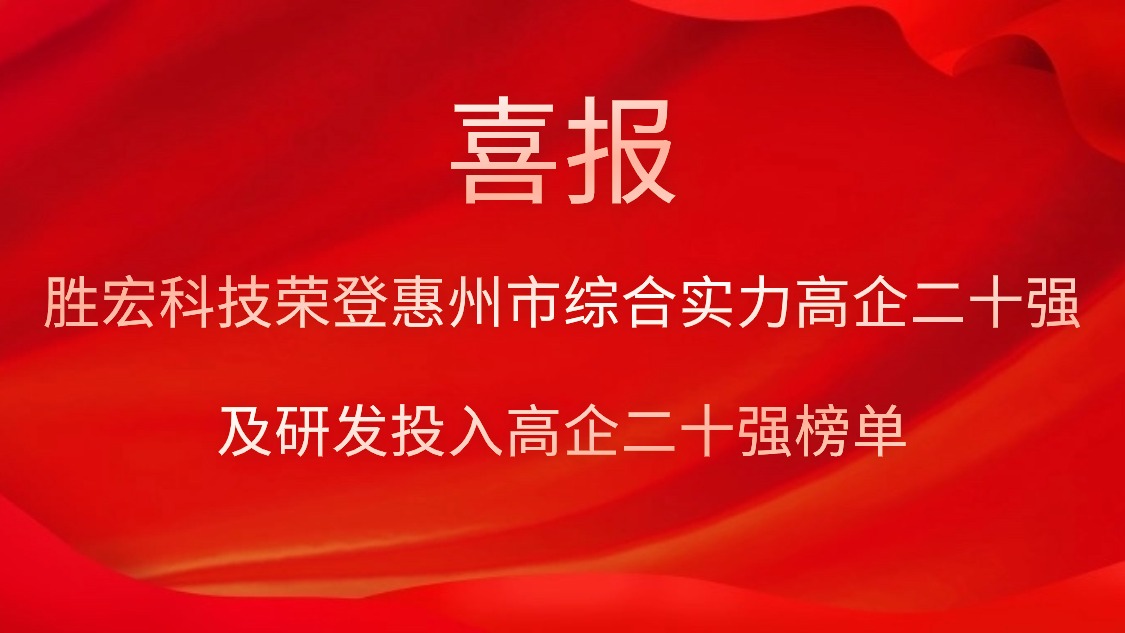 k8凯发科技荣登惠州市综合实力高企二十强及研发投入高企二十强榜单